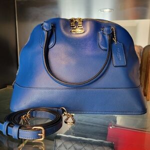 COACH Cross grain Cora Domed Satchel Handbag /Crossbody NWOT